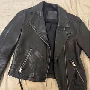 Dalby- All saints leather jacket. Worn twice size 8. Fantastic condition!